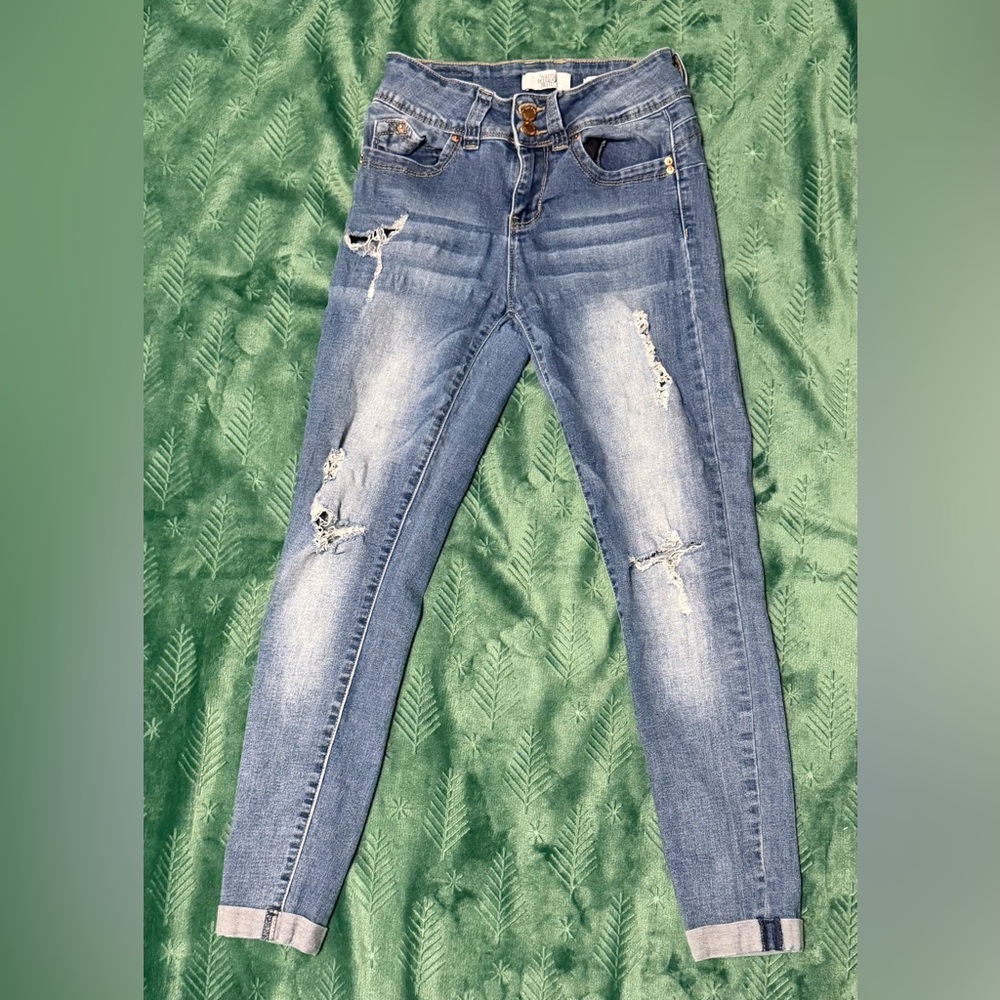 YMI Distressed Skinny Jeans for Women